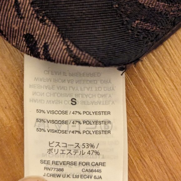 J.Crew Collection - Pink and Black Leaf Print Blazer - Picture 4 of 8